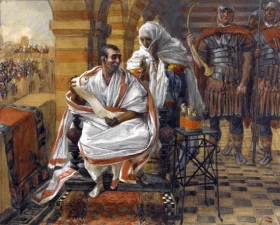 The Message Of Pilate's Wife by James Tissot The Message Of Pilate's Wife by James Tissot