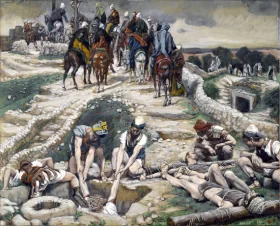 Jesus Taken From The Cistern by James Tissot Jesus Taken From The Cistern by James Tissot