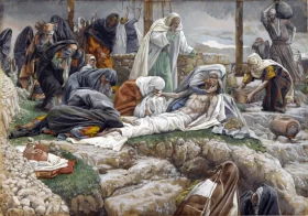 The Holy Virgin Receives The Body Of Jesus by James Tissot The Holy Virgin Receives The Body Of Jesus by James Tissot