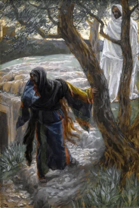 Jesus Appears To Mary Magdalene by James Tissot Jesus Appears To Mary Magdalene by James Tissot