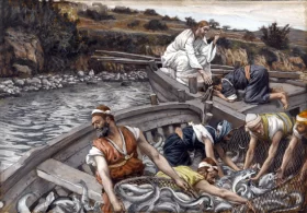 The Miraculous Draught Of Fishes by James Tissot The Miraculous Draught Of Fishes by James Tissot