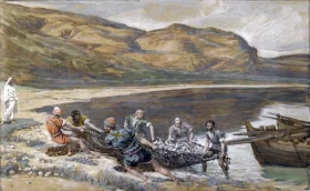 The Second Miraculous Draught of Fishes by James Tissot The Second Miraculous Draught of Fishes by James Tissot