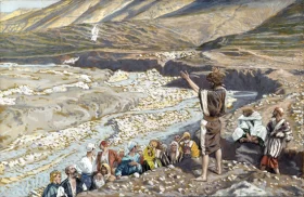 Saint John The Baptist Sees Jesus From Afar by James Tissot Saint John The Baptist Sees Jesus From Afar by James Tissot