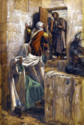 The First Denial Of Saint Peter by James Tissot The First Denial Of Saint Peter by James Tissot