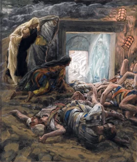 Mary Magdalene And The Holy Women At The Tomb by James Tissot Mary Magdalene And The Holy Women At The Tomb by James Tissot