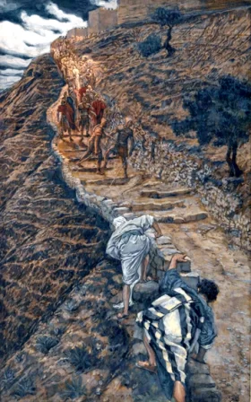 Saint Peter And Saint John Follow From Afar by James Tissot Saint Peter And Saint John Follow From Afar by James Tissot