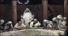 The Appearance Of Christ At The Cenacle by James Tissot The Appearance Of Christ At The Cenacle by James Tissot