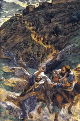 The Flight Of The Apostles by James Tissot The Flight Of The Apostles by James Tissot