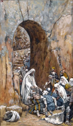 He Did No Miracles But He Healed Them by James Tissot He Did No Miracles But He Healed Them by James Tissot