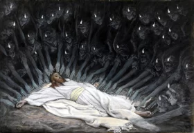 Jesus Ministered To By Angels by James Tissot Jesus Ministered To By Angels by James Tissot