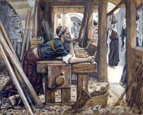 The Anxiety Of Saint Joseph by James Tissot