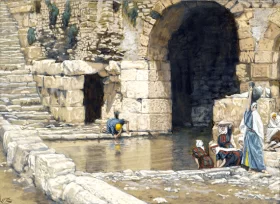 The Blind Man Washes In The Pool Of Siloam by James Tissot