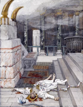 Zacharias Killed Between the Temple and the Altar by James Tissot