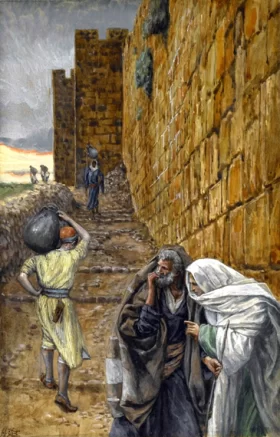 The Man Bearing A Pitcher Of Water by James Tissot