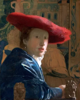 Girl with a Red Hat by Johannes Vermeer Girl with a Red Hat by Johannes Vermeer