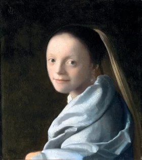 Study of a Young Woman 1665-67 by Johannes Vermeer Study of a Young Woman 1665-67 by Johannes Vermeer