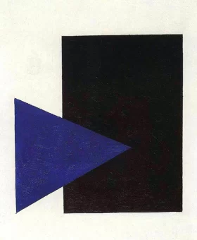 Suprematism with Blue Triangle and Black Square 1915 by Kazimir Malevich Suprematism with Blue Triangle and Black Square 1915 by Kazimir Malevich