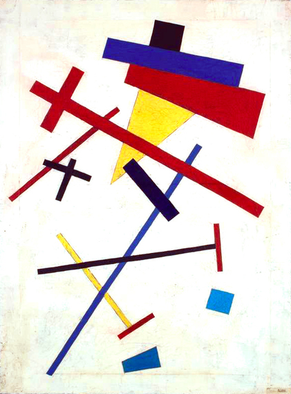 Untitled by Kazimir Malevich, oil painting reproduction on canvas Untitled by Kazimir Malevich