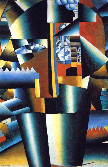 Portrait of Ivan Kliun 1913 by Kazimir Malevich, oil painting reproduction on canvas Portrait of Ivan Kliun 1913 by Kazimir Malevich