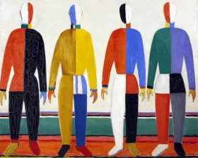 The Sportsmen by Kazimir Malevich