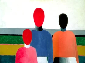 Three Woman Figures 1930 by Kazimir Malevich
