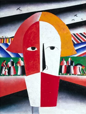 Head of a peasant by Kazimir Malevich
