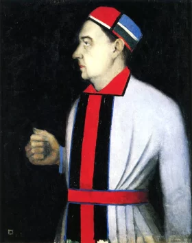 Male Portrait by Kazimir Malevich Male Portrait by Kazimir Malevich