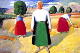 Reapers by Kazimir Malevich