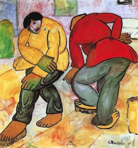Floor Polishers 1911 by Kazimir Malevich Floor Polishers 1911 by Kazimir Malevich