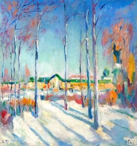 Winter landscape 1929 by Kazimir Malevich Winter landscape 1929 by Kazimir Malevich