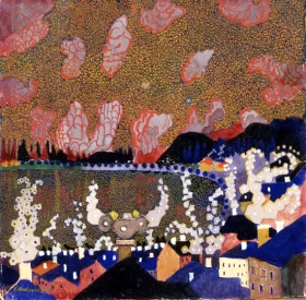Little Town 1908 by Kazimir Malevich Little Town 1908 by Kazimir Malevich