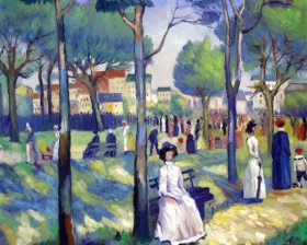 On the Boulevard by Kazimir Malevich