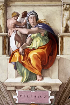 Delphic Sibyl by Michelangelo Buonarroti Delphic Sibyl by Michelangelo Buonarroti