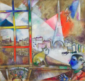 Paris through the Window by Marc Chagall (Inspired by) Paris through the Window by Marc Chagall (Inspired by)