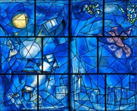 American WIndow panel-center by Marc Chagall (Inspired by) American WIndow panel-center by Marc Chagall (Inspired by)