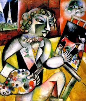 Self-Portrait With Seven Fingers by Marc Chagall (Inspired by) Self-Portrait With Seven Fingers by Marc Chagall (Inspired by)
