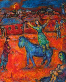 Au Village Rouge by Marc Chagall (Inspired by) Au Village Rouge by Marc Chagall (Inspired by)