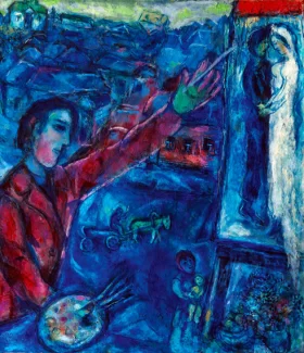 Le Peintre Devant le Chevalet by Marc Chagall (Inspired by) Le Peintre Devant le Chevalet by Marc Chagall (Inspired by)