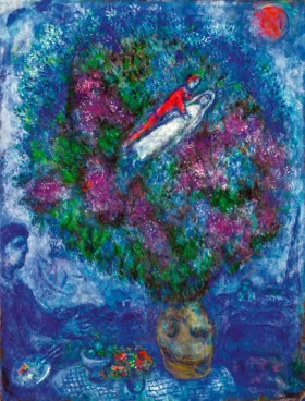 Les Amoureux Dans le Bouquet de Fleurs by Marc Chagall (Inspired by) Les Amoureux Dans le Bouquet de Fleurs by Marc Chagall (Inspired by)