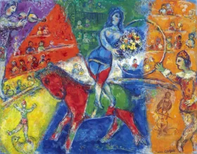 Le Cirque Rouge et Bleu by Marc Chagall (Inspired by) Le Cirque Rouge et Bleu by Marc Chagall (Inspired by)