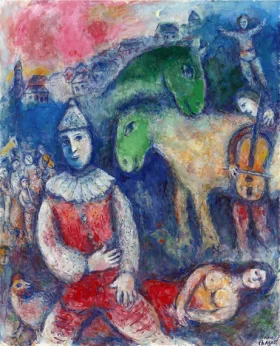 Deux anes verts by Marc Chagall (Inspired by) Deux anes verts by Marc Chagall (Inspired by)