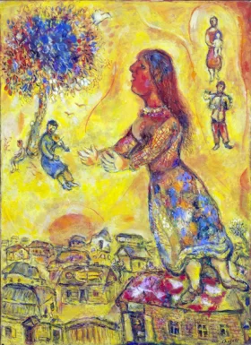 Arbre et maisons by Marc Chagall (Inspired by) Arbre et maisons by Marc Chagall (Inspired by)