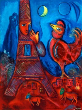 Bonjour Paris by Marc Chagall (Inspired by) Bonjour Paris by Marc Chagall (Inspired by)