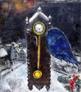 Clock with Blue Wing by Marc Chagall (Inspired by) Clock with Blue Wing by Marc Chagall (Inspired by)