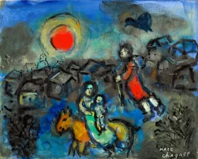 La Fuite En Egypte by Marc Chagall (Inspired by)