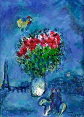 La Promenade Vers Paris by Marc Chagall (Inspired by)