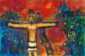Le Christ En Croix by Marc Chagall (Inspired by)