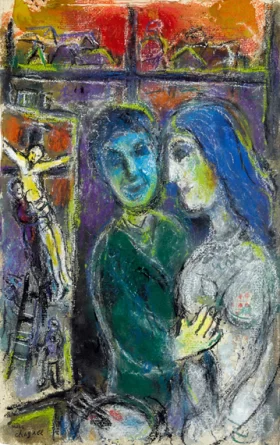 Le Peintre et la Crucifixion by Marc Chagall (Inspired by)