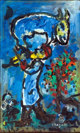 Le Violiniste à la Chèvre by Marc Chagall (Inspired by)