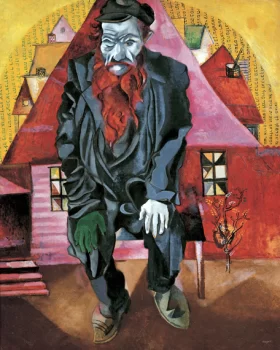 Red Jew by Marc Chagall (Inspired by)